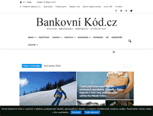Tablet Screenshot of bankovnikod.cz